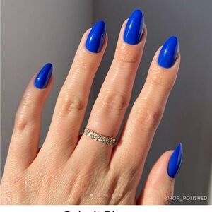 Fun Cobalt Press-On Nails